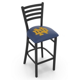 L004 Notre Dame (ND) 30" Stationary Bar Stool with Black Wrinkle Finish, L00430ND-ND