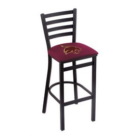 L004 Texas State 30" Stationary Bar Stool with Black Wrinkle Finish, L00430TexsSt