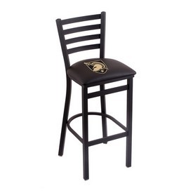 L004 US Military Academy (ARMY) 25" Stationary Counter Stool with Black Wrinkle Finish, L00425USMilA