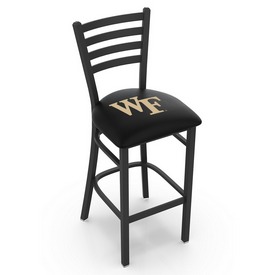 L004 Wake Forest 25" Stationary Counter Stool with Black Wrinkle Finish, L00425WakeFr