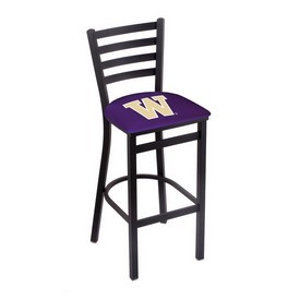 L004 Washington 30" Stationary Bar Stool with Black Wrinkle Finish, L00430WashUn