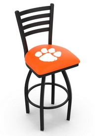 L014 Clemson Swivel Stool with Black Wrinkle Finish, L014Clmson L014 Clemson Swivel Stool with Black Wrinkle Finish, L014Clmson