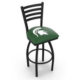 L014 Michigan State Swivel Stool with Black Wrinkle Finish, L014MichSt L014 Michigan State Swivel Stool with Black Wrinkle Finish, L014MichSt