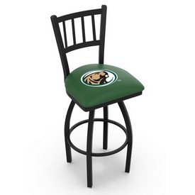 L018 - Black Wrinkle Bemidji State Swivel Bar Stool with Jailhouse Style Back by Holland Bar Stool Co., L018BmijSt L018 - Black Wrinkle Bemidji State Swivel Bar Stool with Jailhouse Style Back by Holland Bar Stool Co., L018BmijSt