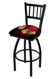 L018 Chicago Blackhawks Swivel Stool with Black Wrinkle Finish, L018ChiHwk-R L018 Chicago Blackhawks Swivel Stool with Black Wrinkle Finish, L018ChiHwk-R