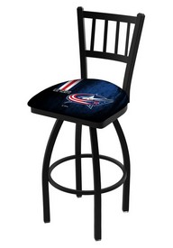 L018 Columbus Blue Jackets Swivel Stool with Black Wrinkle Finish, L018-03ColBlu L018 Columbus Blue Jackets Swivel Stool with Black Wrinkle Finish, L018-03ColBlu
