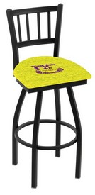 L018 Jimi Hendrix - AYE (Yellow) 30" Swivel Bar Stool with Black Wrinkle Finish, L01830JimiH05