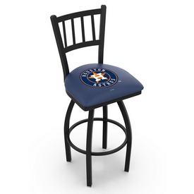 L018 Houston Astros Swivel Stool with Black Wrinkle Finish by HBS, AGS-L01825MLBHou L018 Houston Astros Swivel Stool with Black Wrinkle Finish by HBS, AGS-L01825MLBHou