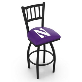 L018 - Black Wrinkle Northwestern Swivel Bar Stool with Jailhouse Style Back by Holland Bar Stool Co., L018Nthwst L018 - Black Wrinkle Northwestern Swivel Bar Stool with Jailhouse Style Back by Holland Bar Stool Co., L018Nthwst