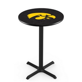 L211 - Black Wrinkle Iowa Pub Table by Holland Bar Stool Co.