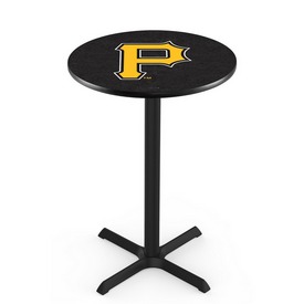 L211 Pittsburgh Pirates Pub Table with Black Wrinkle Finish by HBS, AGS-L211B3630MLBPit L211 Pittsburgh Pirates Pub Table with Black Wrinkle Finish by HBS, AGS-L211B3630MLBPit