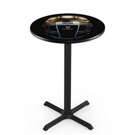 L211 Notre Dame - Guinness (Helmet) Pub Table with Black Wrinkle Finish by Holland Bar Stool Co., AGS-L211B3630ND-Guin-Hlm L211 Notre Dame - Guinness (Helmet) Pub Table with Black Wrinkle Finish by Holland Bar Stool Co., AGS-L211B3630ND-Guin-Hlm