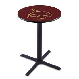 L211 - Black Wrinkle Texas State Pub Table by Holland Bar Stool Co.
