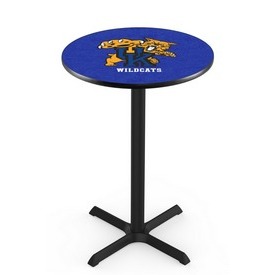 L211 - Black Wrinkle Kentucky Wildcat Pub Table by Holland Bar Stool Co.