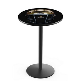 L214 Notre Dame - Guinness (Helmet) Pub Table with Black Wrinkle Finish by Holland Bar Stool Co., AGS-L214B3630ND-Guin-Hlm L214 Notre Dame - Guinness (Helmet) Pub Table with Black Wrinkle Finish by Holland Bar Stool Co., AGS-L214B3630ND-Guin-Hlm