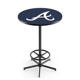 L216 Atlanta Braves Pub Table by HBS, AGS-L216B4230MLBAtl