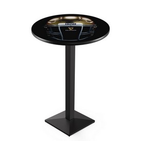 L217 Notre Dame - Guinness (Helmet) Pub Table with Black Wrinkle Finish by Holland Bar Stool Co., AGS-L217B3630ND-Guin-Hlm L217 Notre Dame - Guinness (Helmet) Pub Table with Black Wrinkle Finish by Holland Bar Stool Co., AGS-L217B3630ND-Guin-Hlm