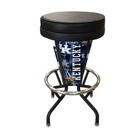 Lighted Kentucky Swivel Bar Stool By Holland Bar Stool Co., L500030KentkyBlkVinyl