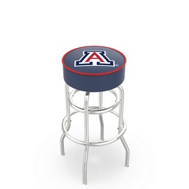 L7C1 Arizona Double-Ring Swivel Stool with Chrome Finish by Holland Bar Stool Co., AGS-L7C125ArizUn