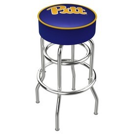 L7C1 - 4 Pitt Cushion Seat with Double-Ring Chrome Base Swivel Bar Stool by Holland Bar Stool Company L7C1 - 4 Pitt Cushion Seat with Double-Ring Chrome Base Swivel Bar Stool by Holland Bar Stool Company