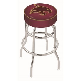 L7C1 - 4 Texas State Cushion Seat with Double-Ring Chrome Base Swivel Bar Stool by Holland Bar Stool Company