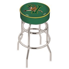 L7C1 - 4 Vermont Cushion Seat with Double-Ring Chrome Base Swivel Bar Stool by Holland Bar Stool Company L7C1 - 4 Vermont Cushion Seat with Double-Ring Chrome Base Swivel Bar Stool by Holland Bar Stool Company