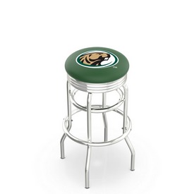 L7C3C - Chrome Double Ring Bemidji State Swivel Bar Stool with 2.5" Ribbed Accent Ring by Holland Bar Stool Company, L7C3CBmijSt L7C3C - Chrome Double Ring Bemidji State Swivel Bar Stool with 2.5" Ribbed Accent Ring by Holland Bar Stool Company, L7C3CBmijSt