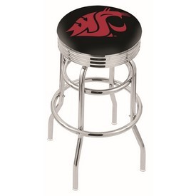 L7C3C - Chrome Double Ring Washington State Swivel Bar Stool with 2.5 Ribbed Accent Ring by Holland Bar Stool Company L7C3C - Chrome Double Ring Washington State Swivel Bar Stool with 2.5 Ribbed Accent Ring by Holland Bar Stool Company