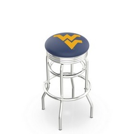 L7C3C - Chrome Double Ring West Virginia Swivel Bar Stool with 2.5 Ribbed Accent Ring by Holland Bar Stool Company L7C3C - Chrome Double Ring West Virginia Swivel Bar Stool with 2.5 Ribbed Accent Ring by Holland Bar Stool Company