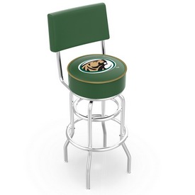 L7C4 - Chrome Double Ring Bemidji State Swivel Bar Stool with a Back by Holland Bar Stool Company, L7C4BmijSt L7C4 - Chrome Double Ring Bemidji State Swivel Bar Stool with a Back by Holland Bar Stool Company, L7C4BmijSt