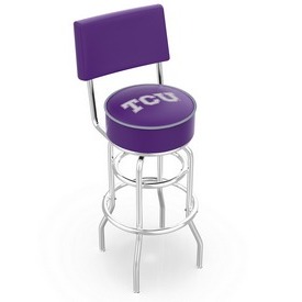 L7C4 - Chrome Double Ring TCU Swivel Bar Stool with a Back by Holland Bar Stool Company L7C4 - Chrome Double Ring TCU Swivel Bar Stool with a Back by Holland Bar Stool Company