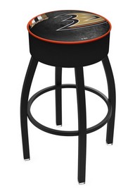 L8B1 Anaheim Ducks Swivel Stool with Black Wrinkle Finish