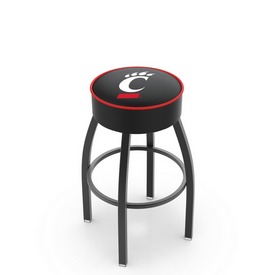 L8B1 - 4" Cincinnati Cushion Seat with Black Wrinkle Base Swivel Bar Stool by Holland Bar Stool Company, L8B1Cincin L8B1 - 4" Cincinnati Cushion Seat with Black Wrinkle Base Swivel Bar Stool by Holland Bar Stool Company, L8B1Cincin