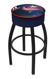 L8B1 Columbus Blue Jackets Swivel Stool with Black Wrinkle Finish