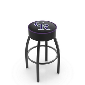 L8B1 Colorado Rockies Swivel Stool with Black Wrinkle Finish by HBS, AGS-L8B125MLBCol L8B1 Colorado Rockies Swivel Stool with Black Wrinkle Finish by HBS, AGS-L8B125MLBCol