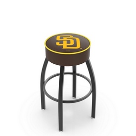 L8B1 San Diego Padres Swivel Stool with Black Wrinkle Finish by HBS, AGS-L8B125MLBSDP L8B1 San Diego Padres Swivel Stool with Black Wrinkle Finish by HBS, AGS-L8B125MLBSDP