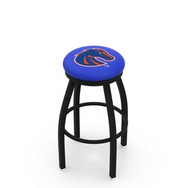 L8B2B - Black Wrinkle Boise State Swivel Bar Stool with Accent Ring by Holland Bar Stool Company, L8B2BBoiseS L8B2B - Black Wrinkle Boise State Swivel Bar Stool with Accent Ring by Holland Bar Stool Company, L8B2BBoiseS