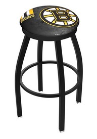 L8B2B Boston Bruins Swivel Stool with Black Wrinkle Finish