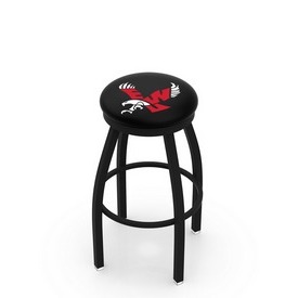 L8B2B - Black Wrinkle Eastern Washington Swivel Bar Stool with Accent Ring by Holland Bar Stool Company