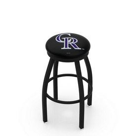 L8B2B Colorado Rockies Swivel Stool with Black Wrinkle Finish by HBS, AGS-L8B2B25MLBCol L8B2B Colorado Rockies Swivel Stool with Black Wrinkle Finish by HBS, AGS-L8B2B25MLBCol