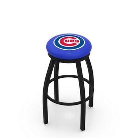 L8B2B Chicago Cubs Swivel Stool with Black Wrinkle Finish by HBS, AGS-L8B2B25MLBCub L8B2B Chicago Cubs Swivel Stool with Black Wrinkle Finish by HBS, AGS-L8B2B25MLBCub
