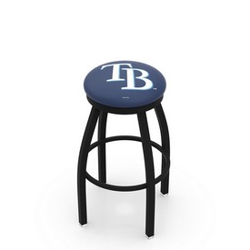 L8B2B Tampa Bay Rays Swivel Stool with Black Wrinkle Finish by HBS, AGS-L8B2B25MLBTam L8B2B Tampa Bay Rays Swivel Stool with Black Wrinkle Finish by HBS, AGS-L8B2B25MLBTam