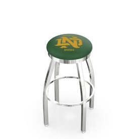 L8C2C Notre Dame (Vintage) Swivel Stool with Chrome Finish by Holland Bar Stool Co., AGS-L8C2C25-07NotreD L8C2C Notre Dame (Vintage) Swivel Stool with Chrome Finish by Holland Bar Stool Co., AGS-L8C2C25-07NotreD