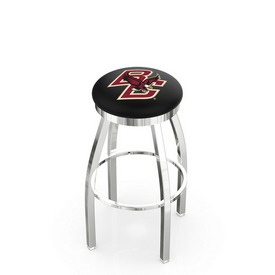 L8C2C - Chrome Boston College Swivel Bar Stool with Accent Ring by Holland Bar Stool Company, L8C2CBostnC L8C2C - Chrome Boston College Swivel Bar Stool with Accent Ring by Holland Bar Stool Company, L8C2CBostnC
