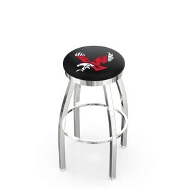 L8C2C - Chrome Eastern Washington Swivel Bar Stool with Accent Ring by Holland Bar Stool Company