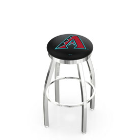 L8C2C Arizona Diamondbacks Swivel Stool with Chrome Finish by HBS, AGS-L8C2C25MLBAri L8C2C Arizona Diamondbacks Swivel Stool with Chrome Finish by HBS, AGS-L8C2C25MLBAri