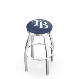 L8C2C Tampa Bay Rays Swivel Stool with Chrome Finish by HBS, AGS-L8C2C25MLBTam L8C2C Tampa Bay Rays Swivel Stool with Chrome Finish by HBS, AGS-L8C2C25MLBTam