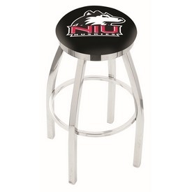L8C2C - Chrome Northern Illinois Swivel Bar Stool with Accent Ring by Holland Bar Stool Company