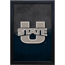 Utah State University 15.75" x 23.5" LED Snap Frame Lightbox by Holland Bar Stool Company, LBSnap1624UtahSt