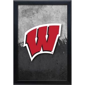 University of Wisconsin (W) 15.75" x 23.5" LED Snap Frame Lightbox by Holland Bar Stool Company, LBSnap1624Wisc-W